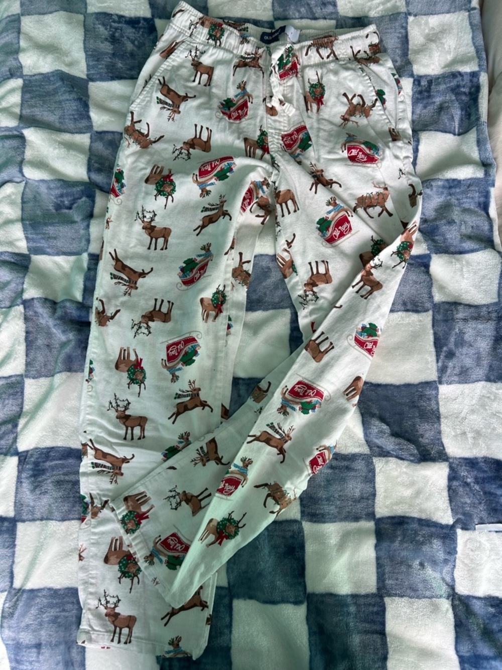 Old Navy Reindeer & Sleigh Holiday Pajama Pants